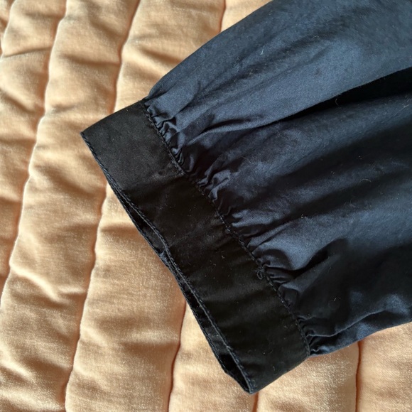 ULLA JOHNSON Freja Short Sleeve Button Down Top with Peter Pan Collar 2 Small - Picture 5 of 8